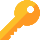 A golden key icon